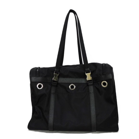 Prada Re-Nylon Saffiano Pet Tote Bag Black - Picture 4 of 13